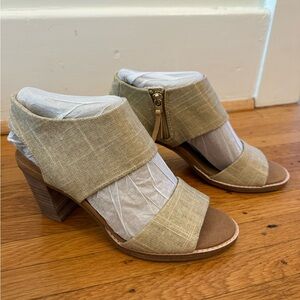 New with tags! TOMS Womens Majorca Cutout Heeled Sandal